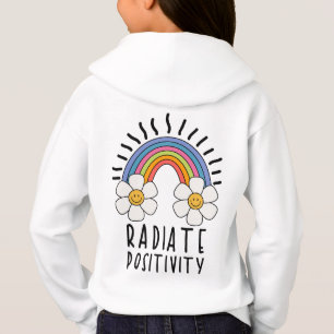 Radiate Positivity   Colourful Rainbow and Flowers