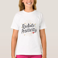 Radiate Positivity Gold Stars Motivational Quote