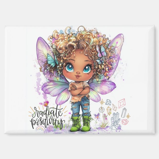 Radiate Positivity Lil Fairy Magnet (Front)