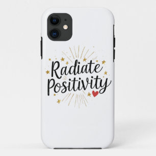 Radiate Positivity – Motivational Starry Quote Case-Mate iPhone Case
