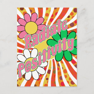 Radiate Positivity Postcard
