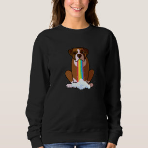 Radiate Positivity Rainbow Dog Boxer Dog Mom Sweatshirt
