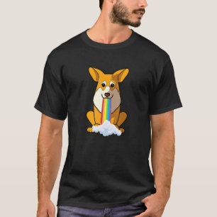 Radiate Positivity Rainbow Dog Pembroke Corgi T-Shirt