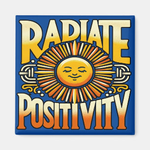 Radiate Positivity Smiling Sun Magnet