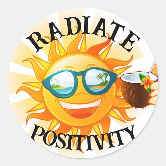 RADIATE POSITIVITY STICKER (Front)
