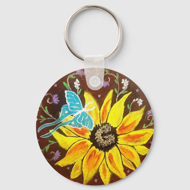Radiate Round Keychain (Front)