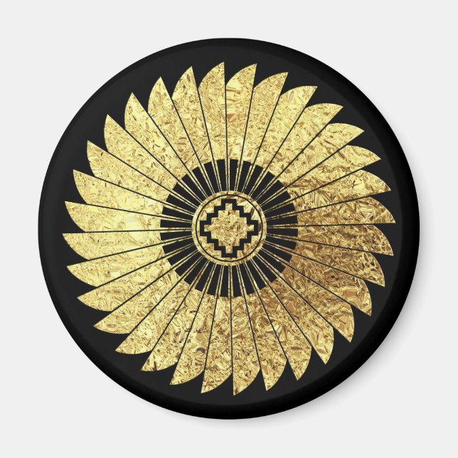 Radiating Feathers Magnet (Front)