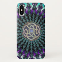 Radiating Fractal Mandala Grunge Celtic Knot