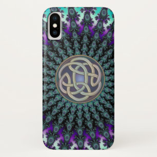 Radiating Fractal Mandala Grunge Celtic Knot Case-Mate iPhone Case