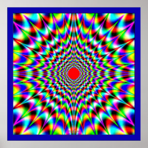 Radiating Fractal Outburst Poster