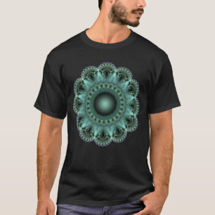 Radiating fractal star glowing pattern T-Shirt