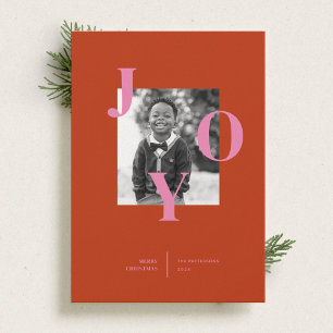 Radiating Joy Holiday Photo Card