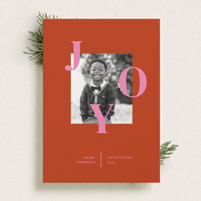 Radiating  Joy Holiday Photo Card (Creator Uploaded)