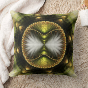 Radiating magical bright pattern cushion