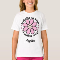 Radiating Positive Energy Happy Pink Flower