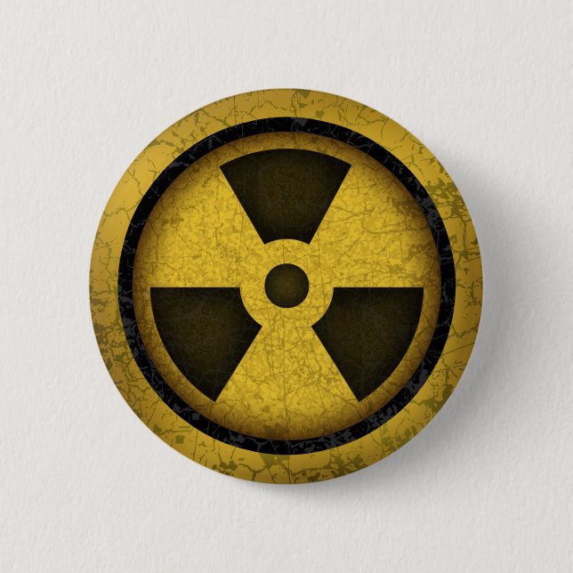 Radiation -cl-dist-2 6 cm round badge (Front)