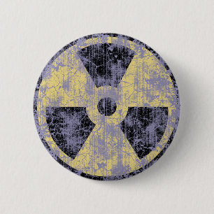 Radiation -cl-dist 6 cm round badge