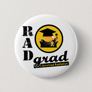 Radiation Grad CHILDHOOD CANCER 6 Cm Round Badge