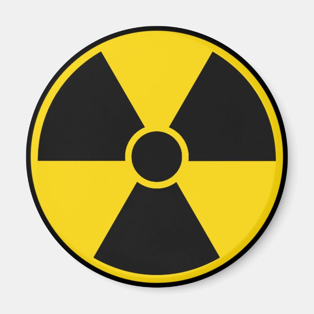 Radiation Hazard Sign Magnet (Front)
