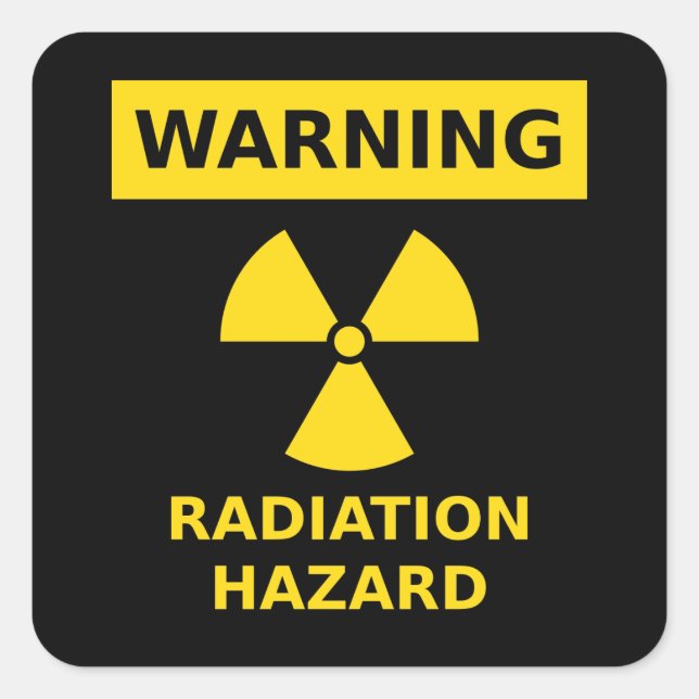 Radiation Hazard Sticker (Front)