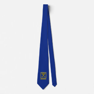 Radiation Oncologist Caduceus Shield Necktie