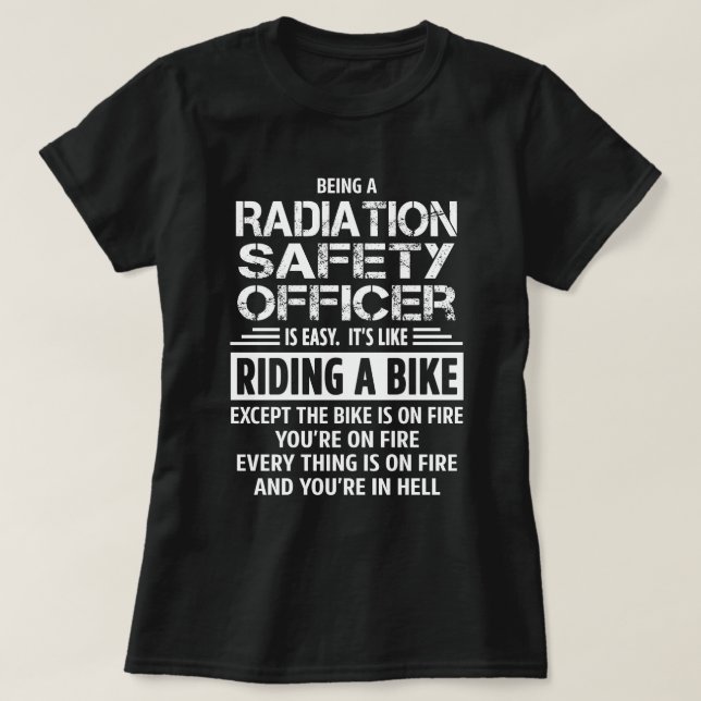 Radiation Safety Officer T-Shirt (Design Front)