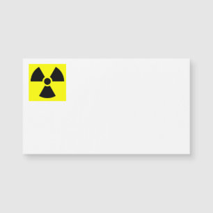 Radiation Sign Business Cards