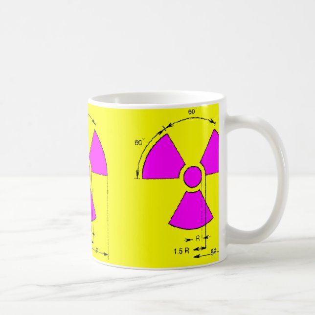 radiation sign coffee mug (Right)