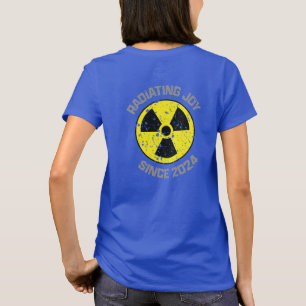 Radiation Symbol Radiating Joy Since 2024 Grunge T-Shirt