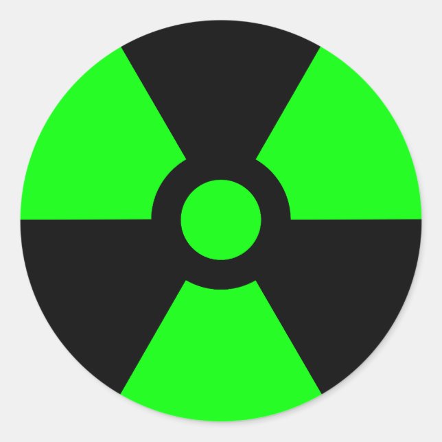 Radiation Symbol Sticker (Front)