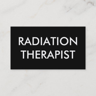 radiation therapist business card