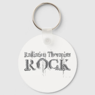 Radiation Therapists Rock Key Ring