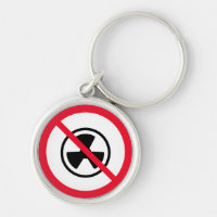 Radiation Traditional Hazard Sign | Keychain