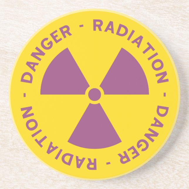 Radiation Warning Coaster (Front)