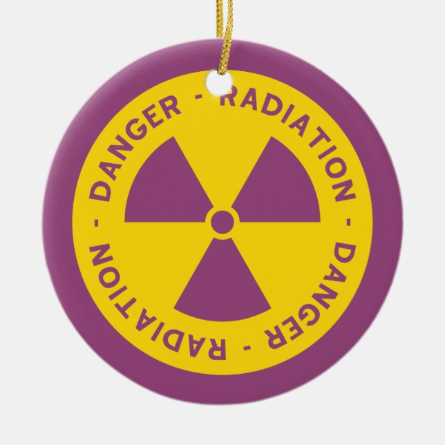 Radiation Warning Ornament (Front)