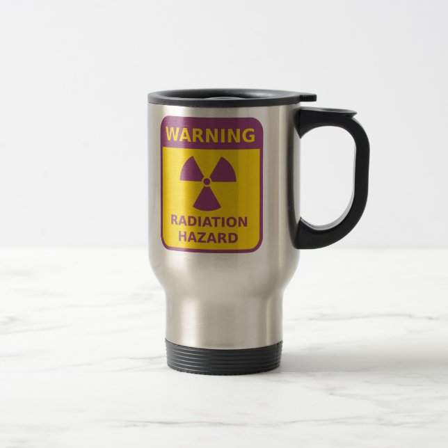 Radiation Warning Sign Mug (Right)