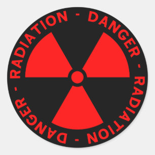 Radiation Warning Sticker