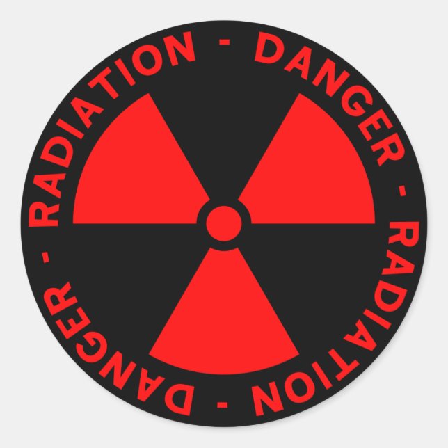 Radiation Warning Sticker (Front)