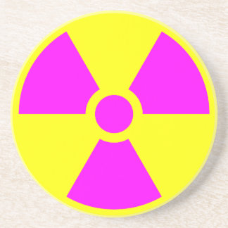 Radiation Warning Symbol Coaster