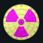 Radiation Warning Symbol Dartboard<br><div class="desc">Radiation Warning Symbol</div>
