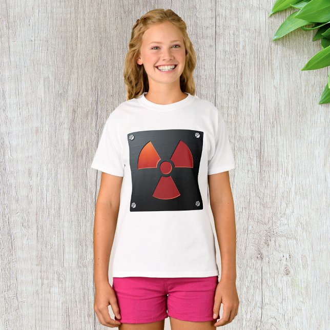 Radiation Warning Symbol Industrial Metal Sign T-Shirt (Creator Uploaded)