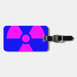 Radiation Warning Symbol Luggage Tag