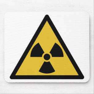 Radiation Warning Symbol Mouse Pad