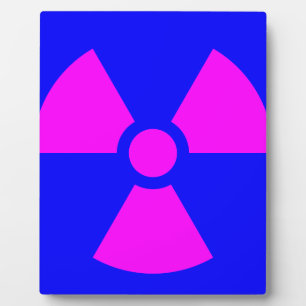 Radiation Warning Symbol Plaque
