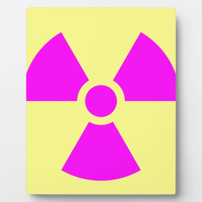 Radiation Warning Symbol Plaque (Front)