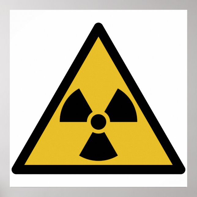 Radiation Warning Symbol Poster (Front)