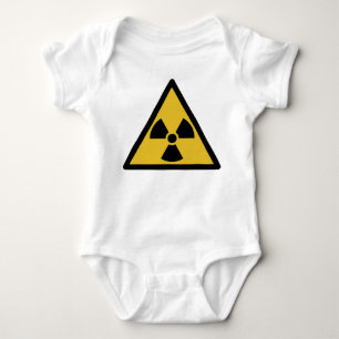 Radiation Warning Symbol (Radioactive Danger) Baby Bodysuit