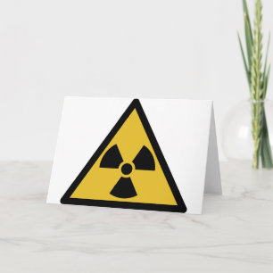 Radiation Warning Symbol (Radioactive Danger) Card