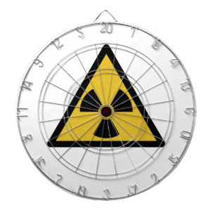 Radiation Warning Symbol (Radioactive Danger) Dartboard