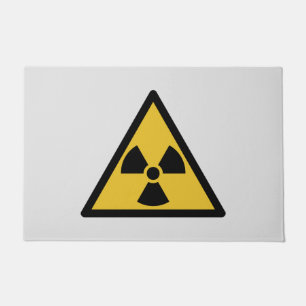 Radiation Warning Symbol (Radioactive Danger) Doormat